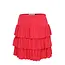 2611-7120 -770  Ruffeld Skirt Poppy Red