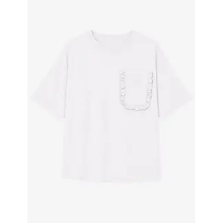 Nik&Nik Frill Pocket T-Shirt 2000 Off White