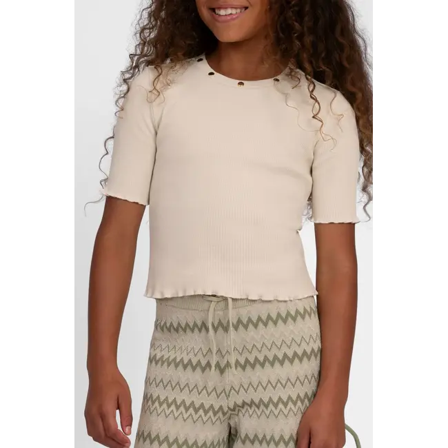 Sanna Rib Top 2723 Almond Milk