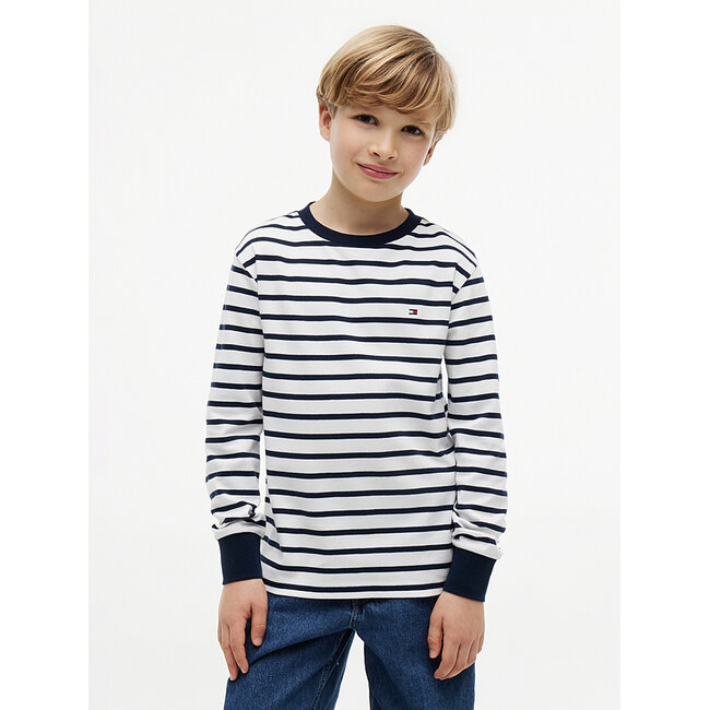 STRIPE T-SHIRT LS, 0A4/Navy Stripe