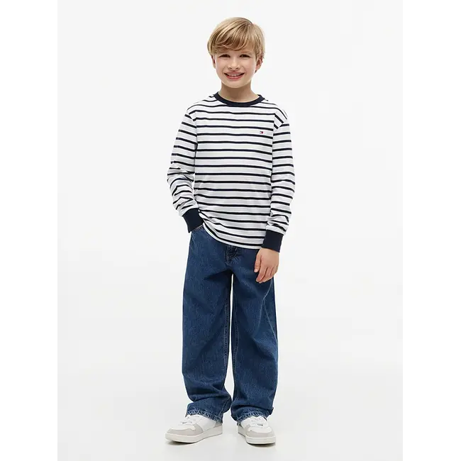 STRIPE T-SHIRT LS, 0A4/Navy Stripe