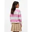 RUGBY STRIPE POLO LS, TOU/Pink Daisy Stripes