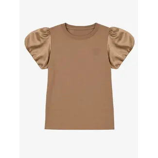 Nik&Nik Satin T-Shirt 5057 Brown Sugar