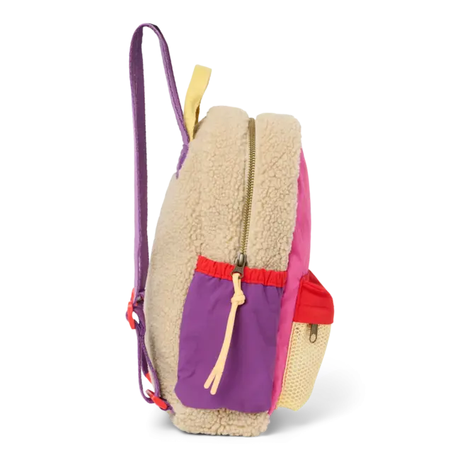 Bright Pink Patchwork Midi Backpack