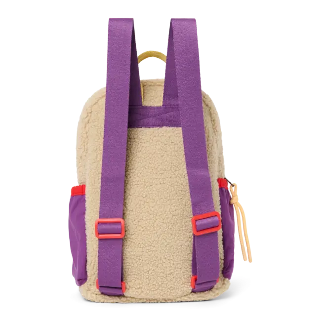 Bright Pink Patchwork Midi Backpack