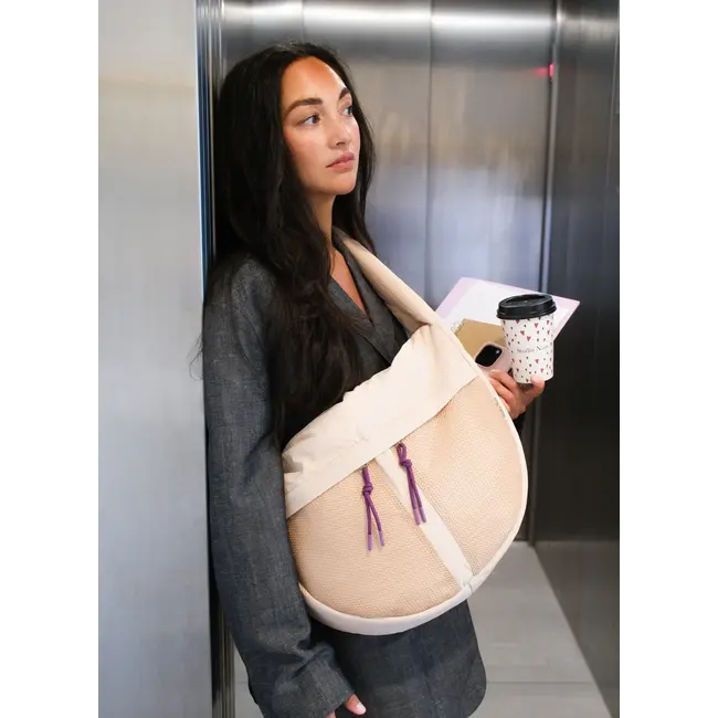 Patchwork Crossbody Bag Oatmeal