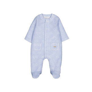 Mayoral Velour onesie                78Sky