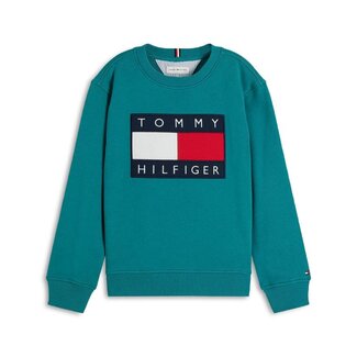 Tommy Hilfiger TEAM TOMMY SWEATSHIR, CT3/Platinum Teal