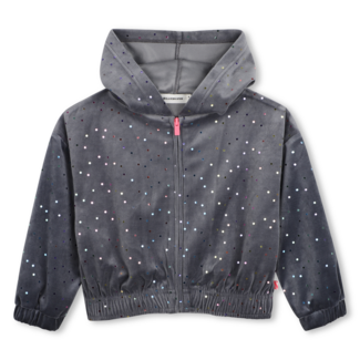 BILLIEBLUSH VEST MET KAP 083 ANTRACIET