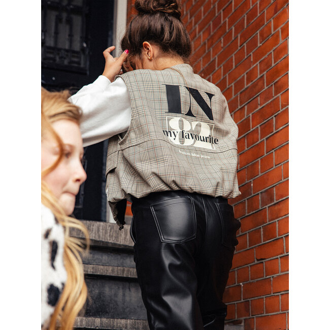 Gilet Check Sand/2100/Humus