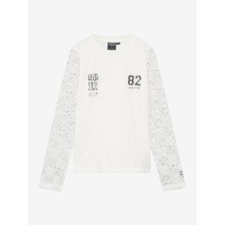 Indian Blue Jeans Longsleeve Lace  White/1103/Cloud