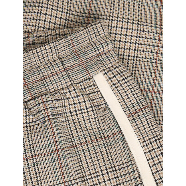 Pants Extra Wide Check Sand/2100/Humus