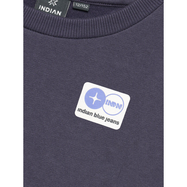Loose Fit Sweat Chest Brushed /6541/Dusty Dark Purple