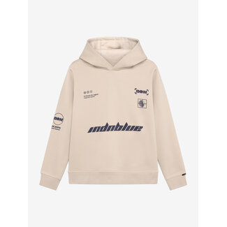 Indian Blue Jeans Hoodie Indian Blue Brushed  /2156/Pale Sand