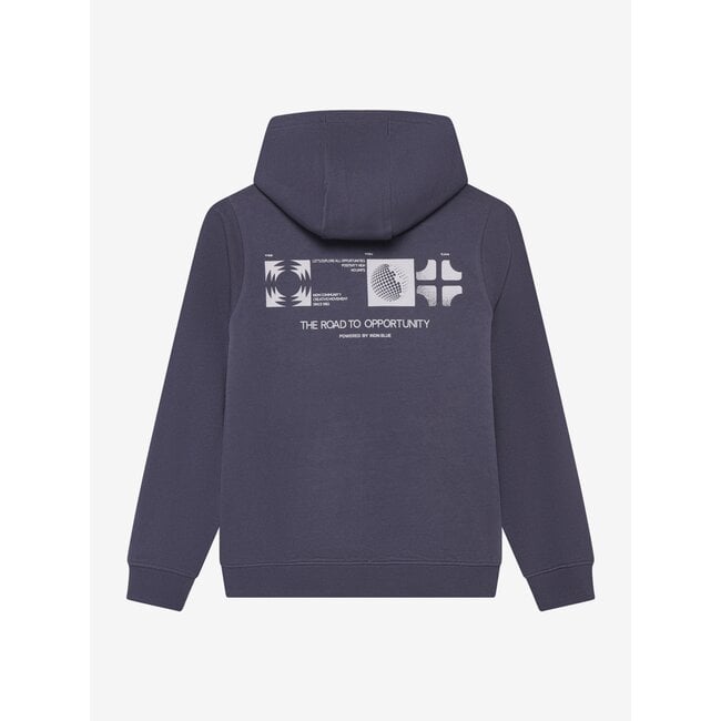 Hoodie Backprint Brushed /6541/Dusty Dark Purple