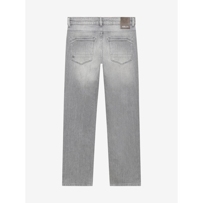 Straight Wide Fit Jeans Grey 1149 Used Grey Denim