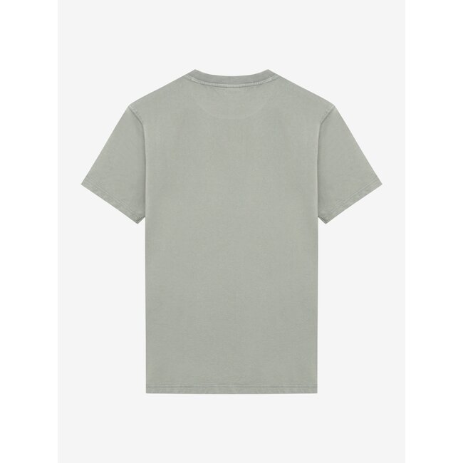 Oversized T-Shirt Basic Washed Green 9685 Mid Green