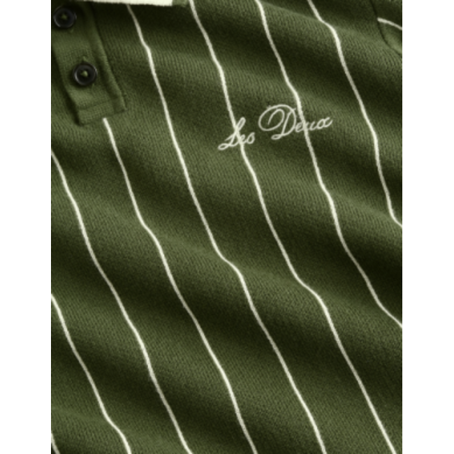 Signature Knitted LS Polo  566 RIFLE GREEN