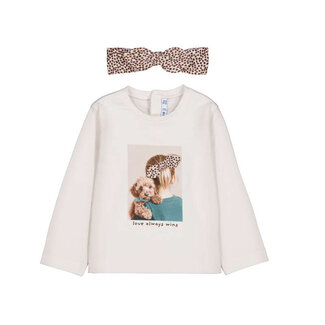 Mayoral L/s t-shirt w/ headpiece     90Soy