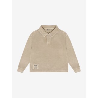 DAILY7 T-shirt Longsleeve Collar  Brown 2120 Ginger Root