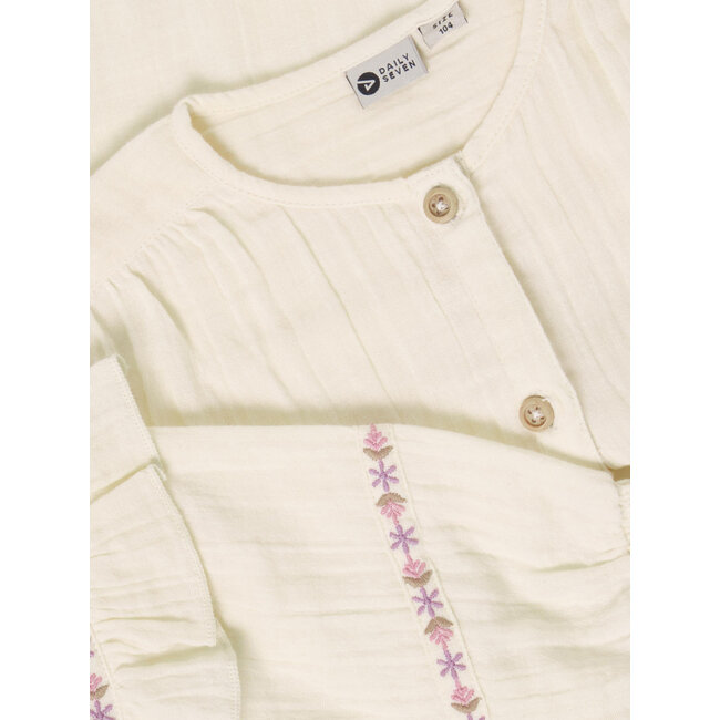 Shirt Longsleeve Ruffle  Sand 1611 Mother of Pearl