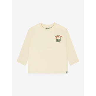 DAILY7 T-shirt Longsleeve Backprint  Sand 2020 Sandshell