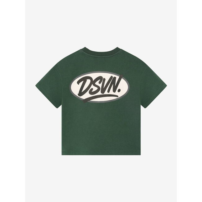 Oversized T-shirt Backprint   Green 9914 Jungle Green