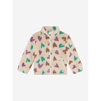 DAILY7 Teddy Jacket Hearts  Sand 2020 Sandshell