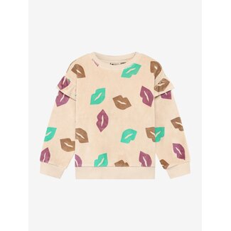 DAILY7 Sweater AOP Ruffle  Sand 2018 Semolina