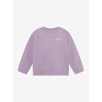 DAILY7 Oversized Sweater Backprint  Purple 6986 Purple Melange