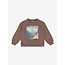 Oversized Sweater Print  Brown 2721 Almond Brown