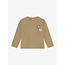 T-shirt Longsleeve Badge  Brown 2745 Plaza Taupe
