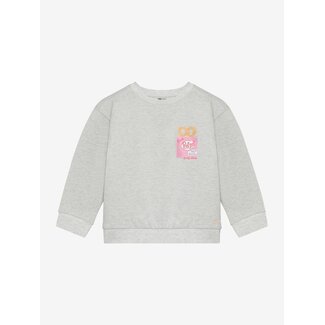 DAILY7 Sweater Backprint  Grey 1231 Light Grey Melange