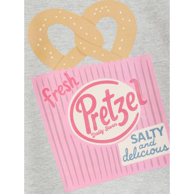 Sweater Backprint  Grey 1231 Light Grey Melange