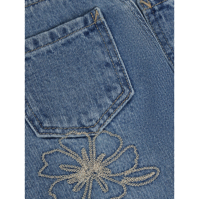 Denim Wide Fit Embroidery  Blue 7770 Blue Denim
