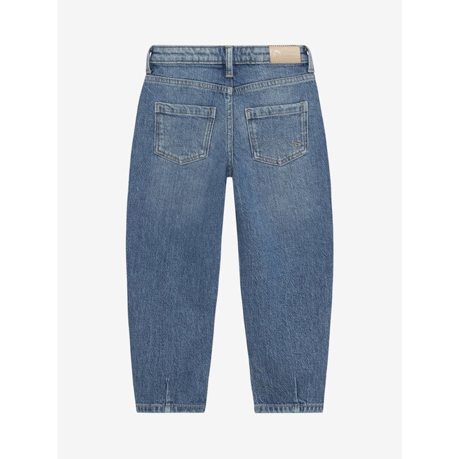 Denim Barrel Fit print  Grey 1149 Used Grey Denim