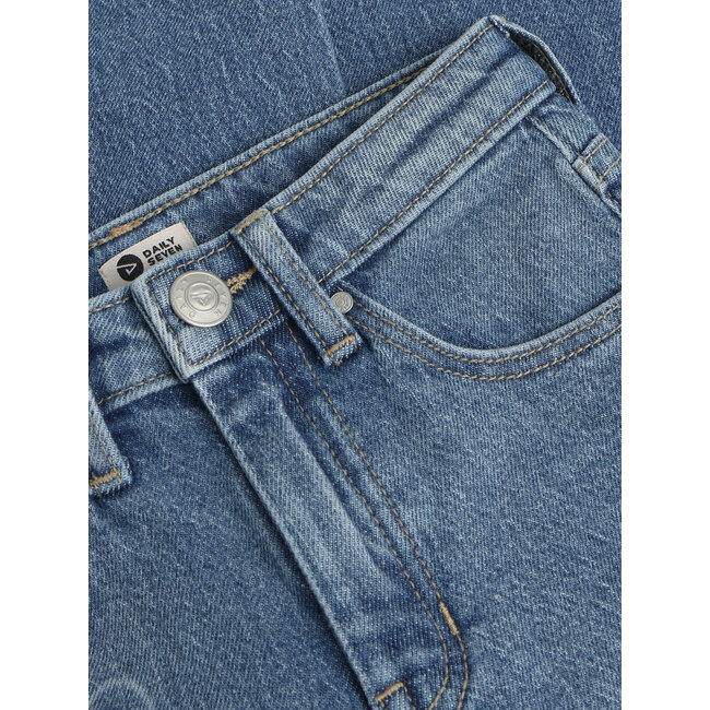 Denim Barrel Fit print  Grey 1149 Used Grey Denim