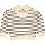 Sweater 7910 AOP Dark Blue Stripe