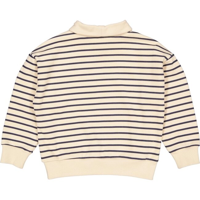 Sweater 7910 AOP Dark Blue Stripe