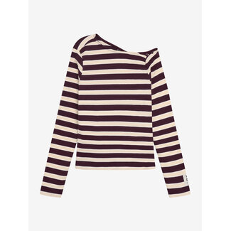 Indian Blue Jeans Longsleeve Off-shoulder  Red/4718/Fig