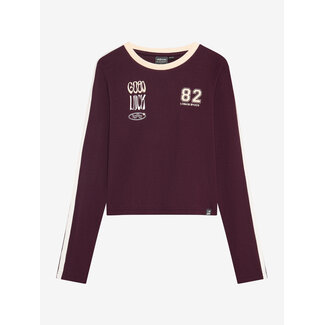 Indian Blue Jeans Longsleeve Cropped  Red/4718/Fig