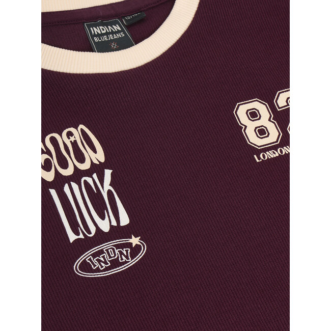 Longsleeve Cropped  Red/4718/Fig