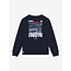 T-Shirt LS Backprint Indian /7845/Deep Navy