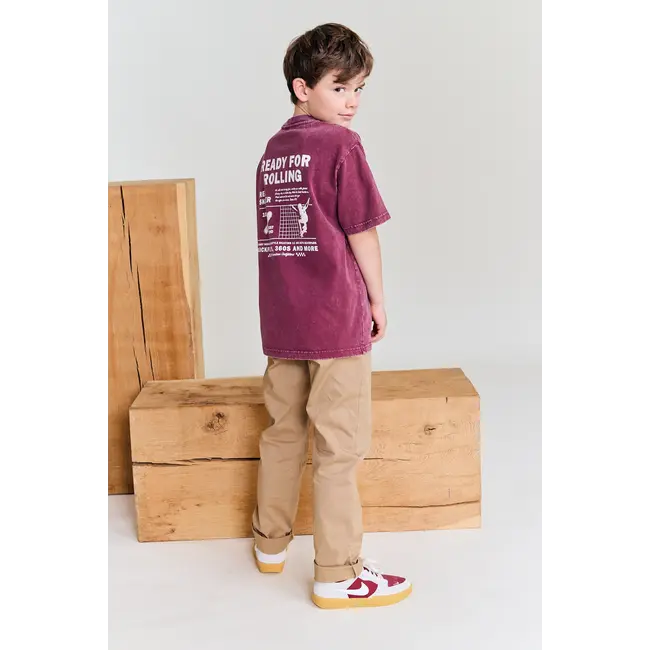 kanje t-shirt skater /000680 - bordeaux
