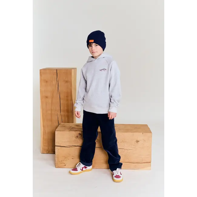 lenny hoodie crew /000908 - grey melange