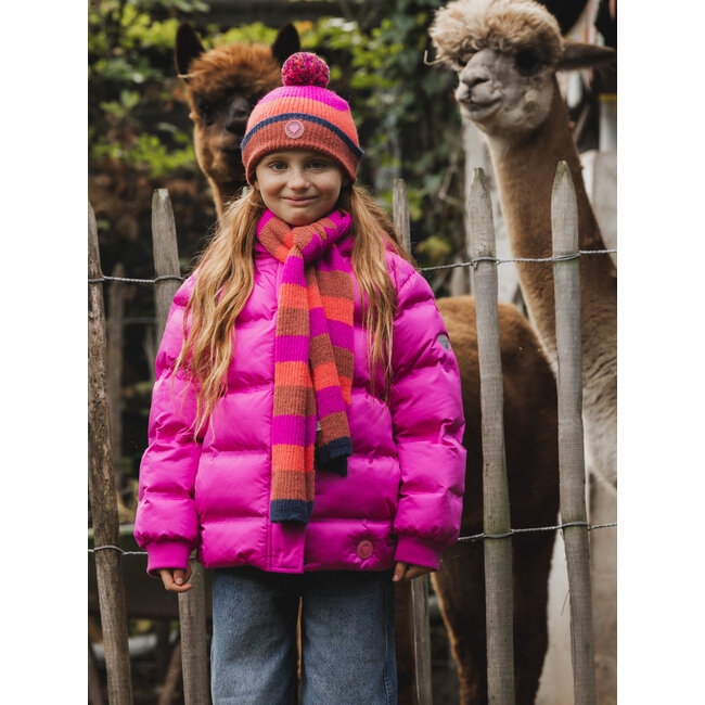 Little fake down jacket 201 candy pink