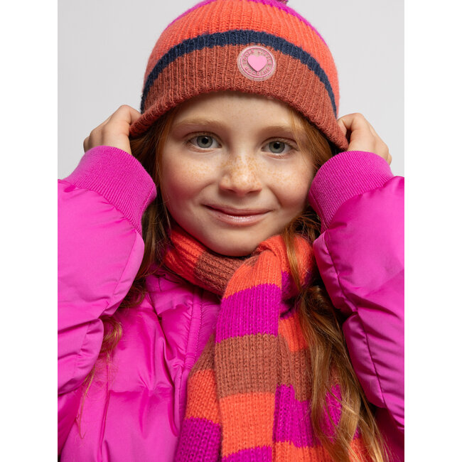 Little striped knit scarf 991 multi color