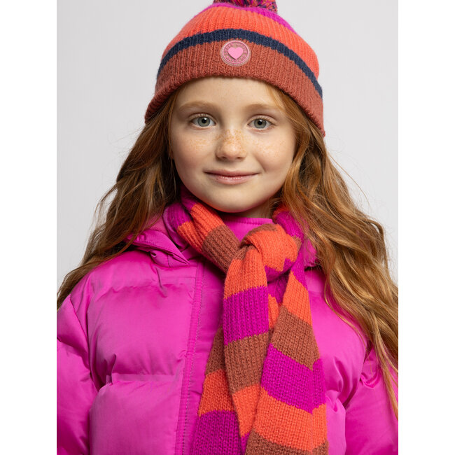 Little striped knit scarf 991 multi color