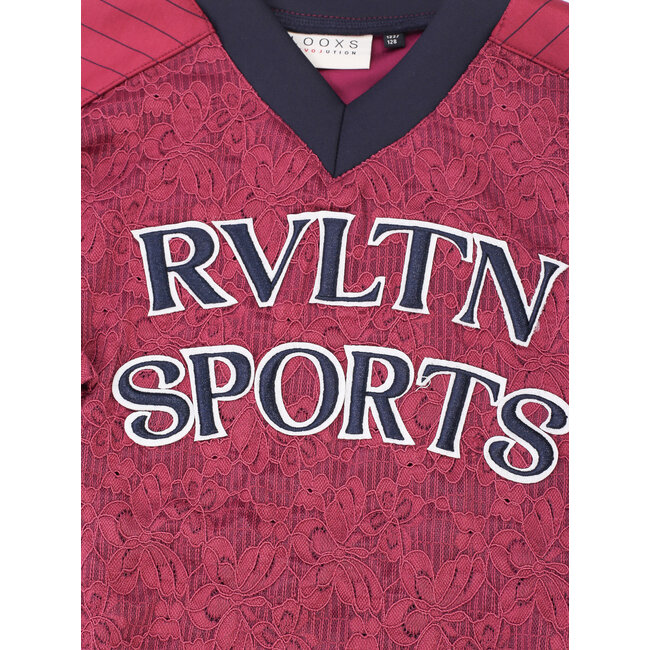10sixteen lace Tee 279 Ruby red