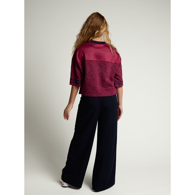 10sixteen lace Tee 279 Ruby red